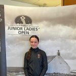 Mia Ingham en el St Andrews Junior ladies Open